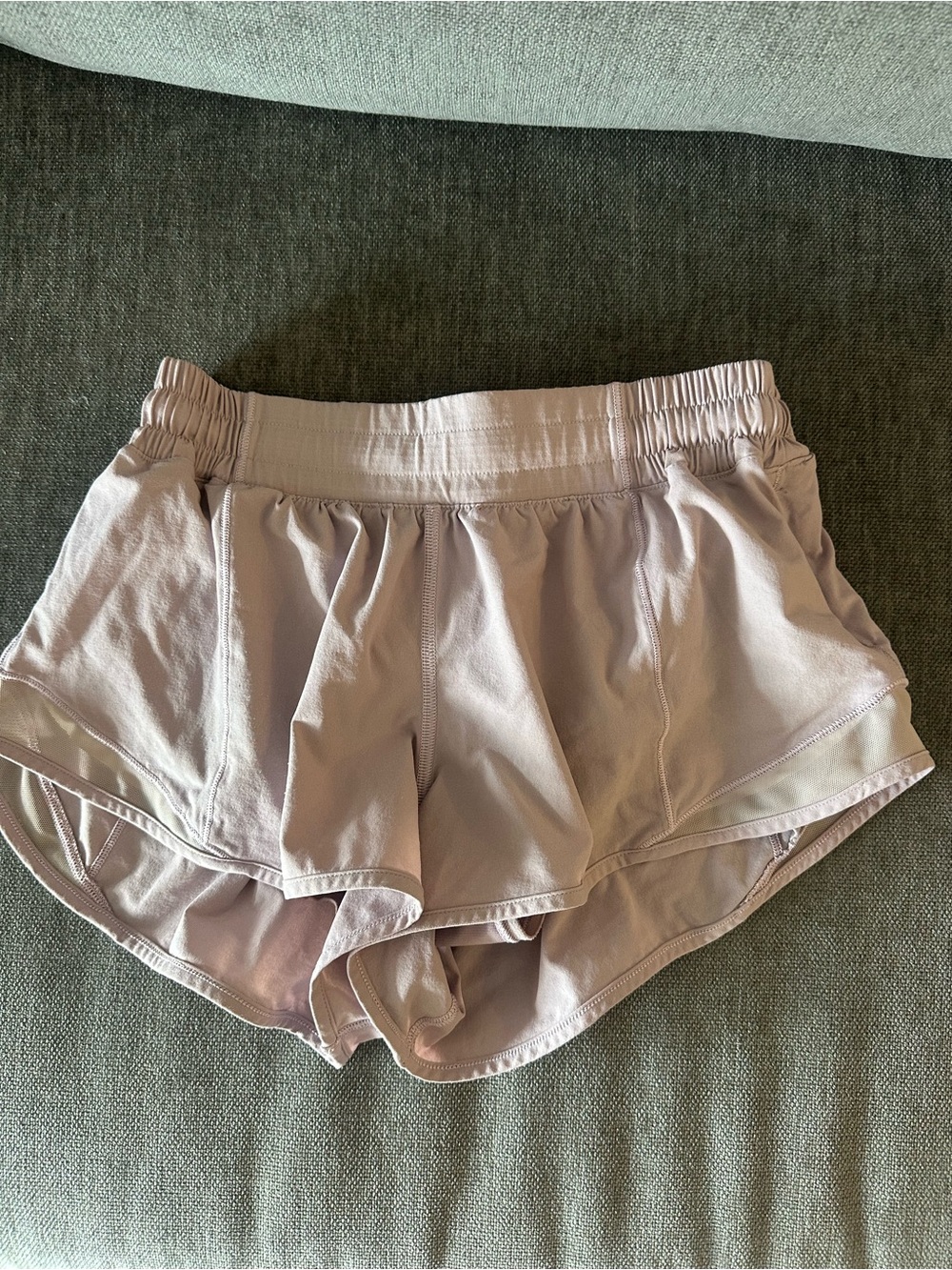 lululemon athletica Light Mauve Layered Running Shorts